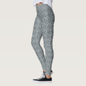 Leggings Abstract Mosaic Pattern | Silver Scales (Gauche)