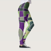 Leggings Abstract Surfred Green Paars (Rechts)