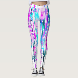 Leggings Abstract Watercolor