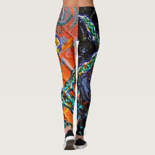 Leggings Abstracte kunst (Achterkant)