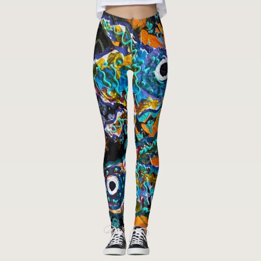 Leggings Abstracte kunst (Voorkant)