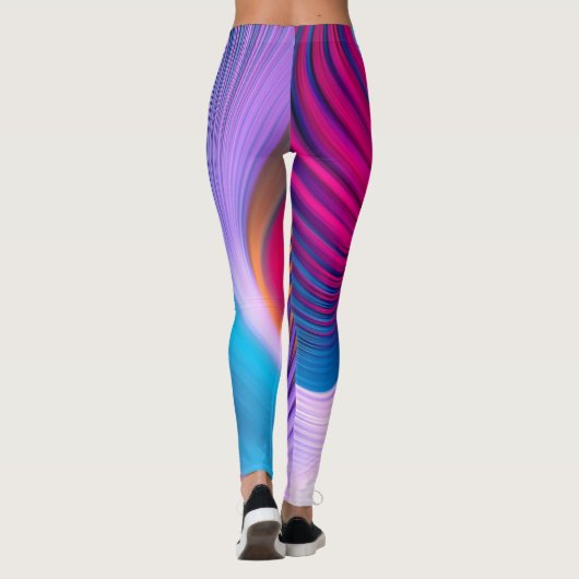 Leggings - Abstracte kunstwerk (Achterkant)