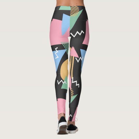 leggings abstracte Memphis Pattern (Achterkant)