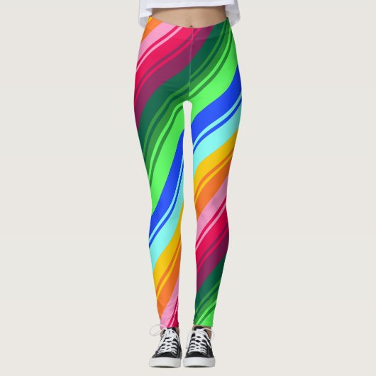 Leggings abstraction motif folklorique (Devant)