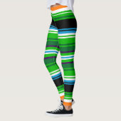 Leggings abstraction motif folklorique (Gauche)