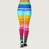 Leggings abstraction motif folklorique (Dos)