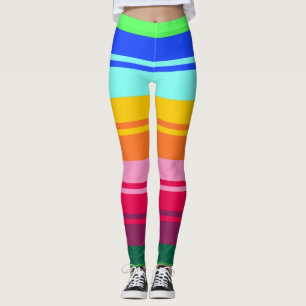 Leggings abstraction motif folklorique