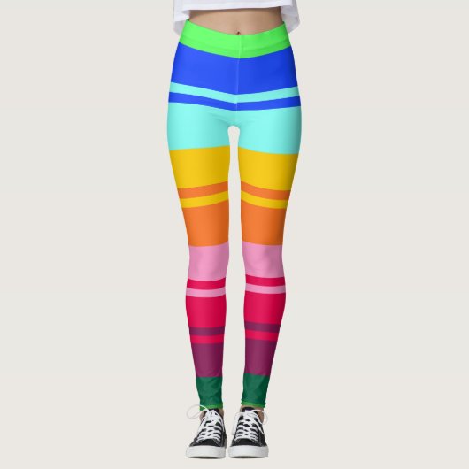 Leggings abstraction motif folklorique (Devant)