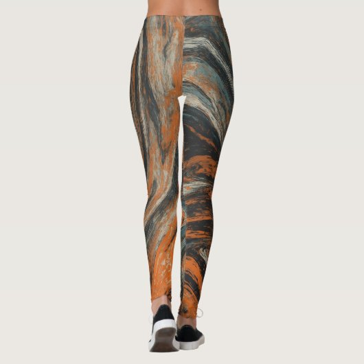 Leggings Abstraction Terrestre (Dos)