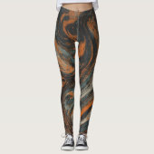 Leggings Abstraction Terrestre (Devant)