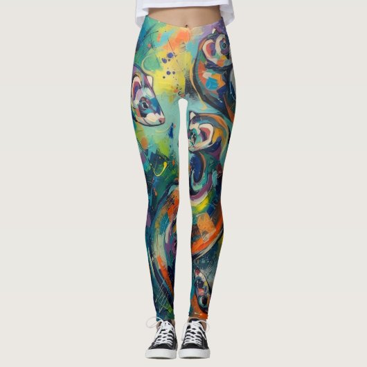 Leggings Abstrait (Devant)