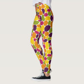 Leggings Abstrait 160417 - Couleurs de gomme à vin (Gauche)