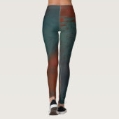 Leggings Abstrait 1 : rouges et bleus (Dos)