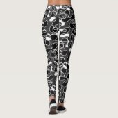 Leggings Abstrait 290523 noir et blanc (Dos)