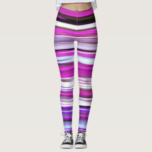 Leggings Abstrait #2 : Flou pourpre