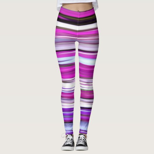 Leggings Abstrait #2 : Flou pourpre (Devant)