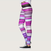 Leggings Abstrait #2 : Flou pourpre (Gauche)