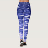Leggings Abstrait #3 : Bleu shimmer (Dos)