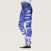 Leggings Abstrait #3 : Bleu shimmer (Gauche)