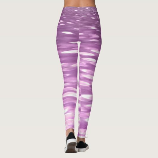 Leggings Abstrait #3 : Lilac Shimmer (Dos)