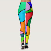 Leggings Abstrait aléatoire (Dos)