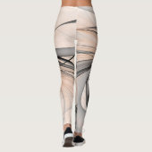 Leggings Abstrait Anthracite Grey Sienna Art moderne fracta (Dos)