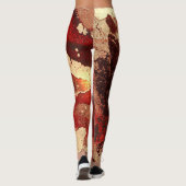 Leggings Abstrait arrière - plan en marbre. (Dos)