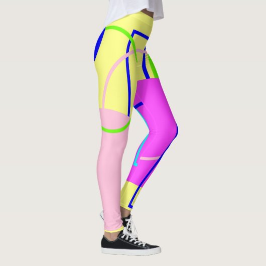 Leggings Abstrait Art moderne pattes lumineuses (Droite)