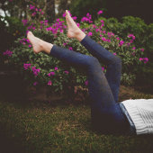 Leggings Abstrait bleu foncé