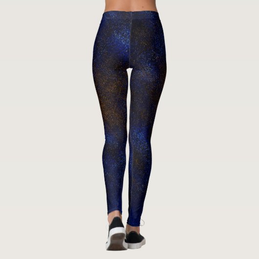 Leggings Abstrait bleu foncé (Dos)