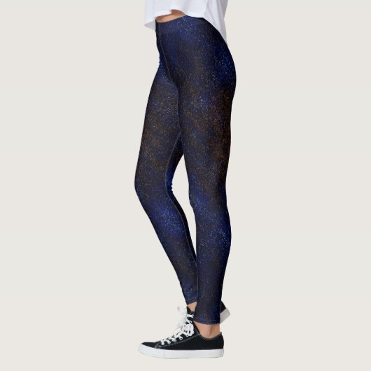 Leggings Abstrait bleu foncé (Gauche)