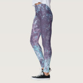 Leggings Abstrait bleu rose et violet (Gauche)
