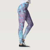 Leggings Abstrait bleu rose et violet (Droite)