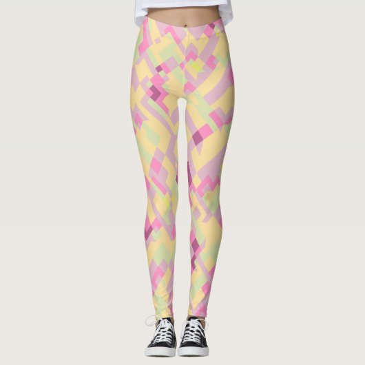 Leggings Abstrait Bohème Gras (Devant)
