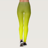 Leggings Abstrait citron brillant contraste de couleur pure (Dos)