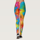 Leggings abstrait coloré (Dos)