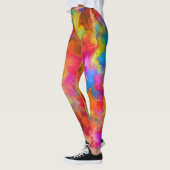 Leggings abstrait coloré (Gauche)