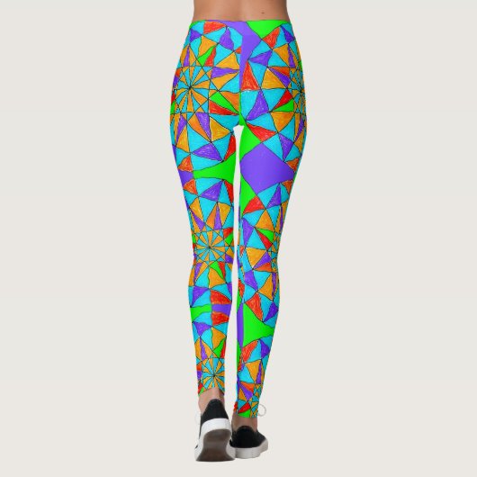 Leggings Abstrait coloré (Dos)