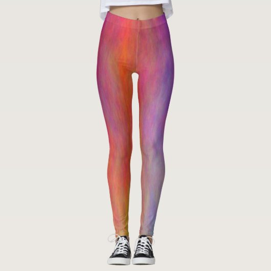 Leggings Abstrait coloré (Devant)