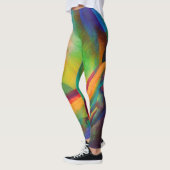 Leggings Abstrait coloré avec nom - (Gauche)