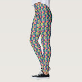 Leggings Abstrait coloré funky (Gauche)