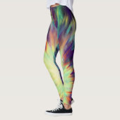 Leggings Abstrait coloré gras déferlant (Gauche)