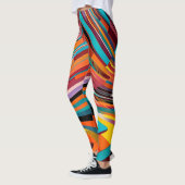 Leggings Abstrait coloré moderne urbain Motif géométrique (Gauche)
