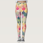 Leggings Abstrait coloré Motif joyeux (Devant)