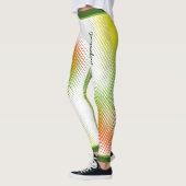 Leggings Abstrait dans les couleurs caribéennes avec nom su (Gauche)
