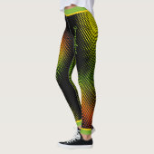 Leggings Abstrait dans les couleurs caribéennes avec nom su (Gauche)