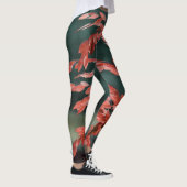 Leggings Abstrait d'avoine marine (Droite)