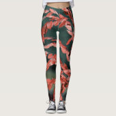 Leggings Abstrait d'avoine marine (Devant)