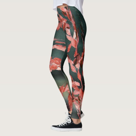 Leggings Abstrait d'avoine marine (Gauche)