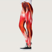 Leggings Abstrait de Flamme (Gauche)